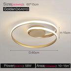 Modern Nordic Style LED Ceiling Lamps Bedroom Study Lighting