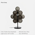 Grape Chandelier: Modern Glass Ball Pendant Lamp for Living Room and Bedroom