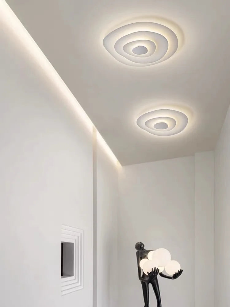 Modern Ripple LED Ceiling Chandelier for Living Room Bedroom Study Decor