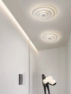 Modern Ripple LED Ceiling Chandelier for Living Room Bedroom Study Decor