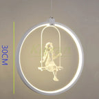 Nordic Angel LED Chandelier for Bedroom Dining Living Room Decor