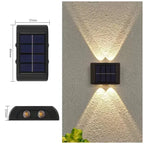 Solar Wall Lamp: Outdoor Waterproof Up/Down Lighting for Garden, Street, Landscape, Balcony