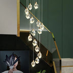 Nordic Villa Crystal Pendant Lights Chandelier for Home Living Room Bedroom Kitchen Shop