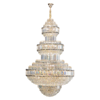 Crystal Villa Chandelier: Luxe European Duplex Hall Lighting - Elegant Living Room Decor