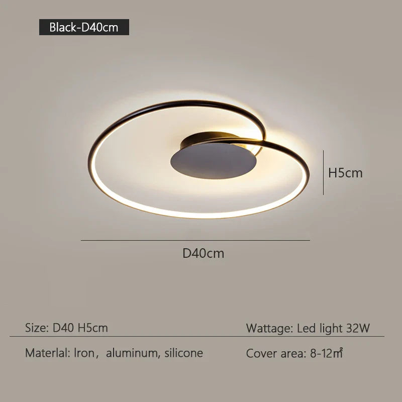 Modern LED Ceiling Lamp - Minimalist Design for Stylish Indoor Lighting