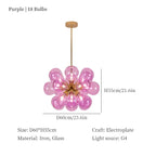 Glass Bubble Chandelier Ceiling Pendant Light for Modern Living Room Decor