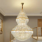 Crystal Hollow Chandelier for Luxury Living Room and Stair Lamps