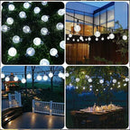 Crystal Fairy Solar String Lights - 8 Modes Waterproof Outdoor Patio Decor