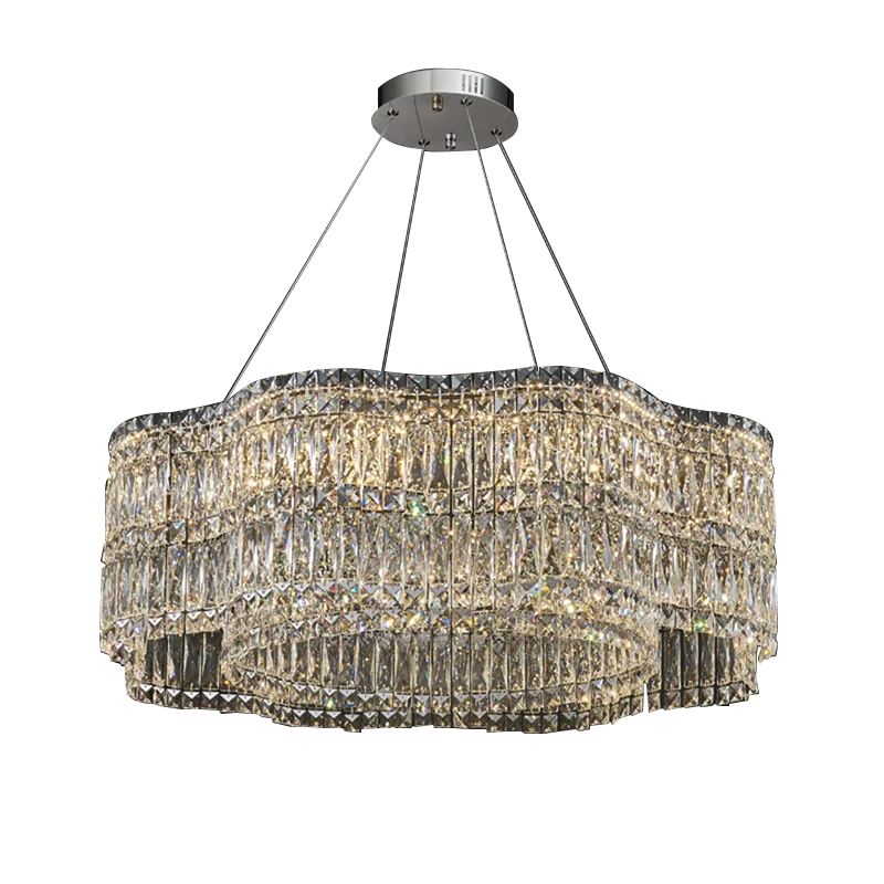 Crystal Chandelier Pendant Light, Elegant Hanging Lamp Fixture