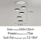 Circular Modern Chandelier Pendant Light Dimmable Indoor Lamp for Dining & Kitchen Island