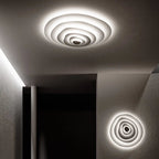 Modern Ripple LED Ceiling Chandelier for Living Room Bedroom Study Decor