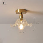 Glass Shade Pendant Ceiling Lamp for Kitchen Aisle Bedroom LED Lights Fixtures
