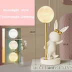 Nordic Rabbit Table Lamp: Luxury Bunny Night Light for Bedroom, Wedding & Birthday Gift