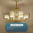 Crystal Chandelier Villa Living Room Lighting