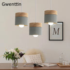 Nordic Macaron LED Pendant Light Fixtures Industrial Kitchen Luminarias