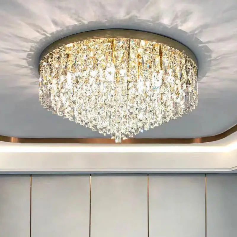 Modern Crystal LED Ceiling Chandelier Lighting Fixture