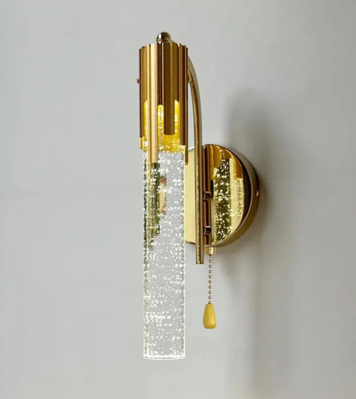 Modern Crystal Wall Lamp Bedroom LED Lighting Minimalist Creative Design