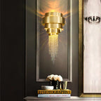 Golden Crystal Chandelier for Luxury Living & Dining Rooms