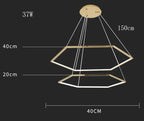 Modern LED Chandelier Ceiling Lamp Pendant Lights Indoor Decorative Lighting