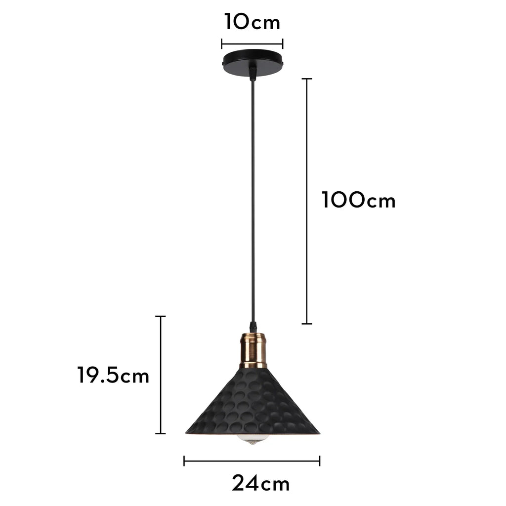 Iron Pendant Light for Dining Room, Kitchen, and Bedroom