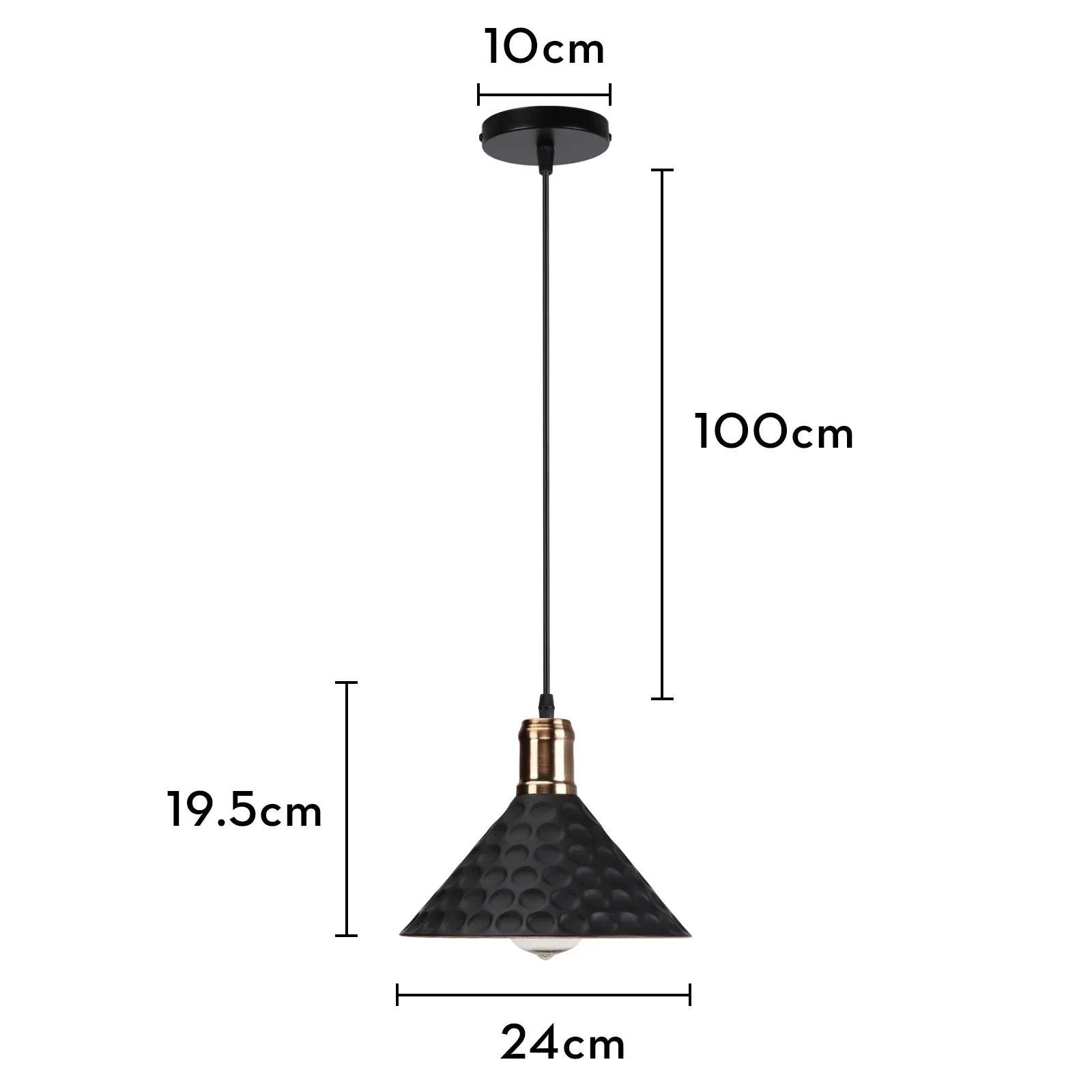 Iron Pendant Light for Dining Room, Kitchen, and Bedroom