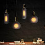 Luxe Glass Ball Pendant Lights: LED Nordic Hanging Lamp for Home Art Decor