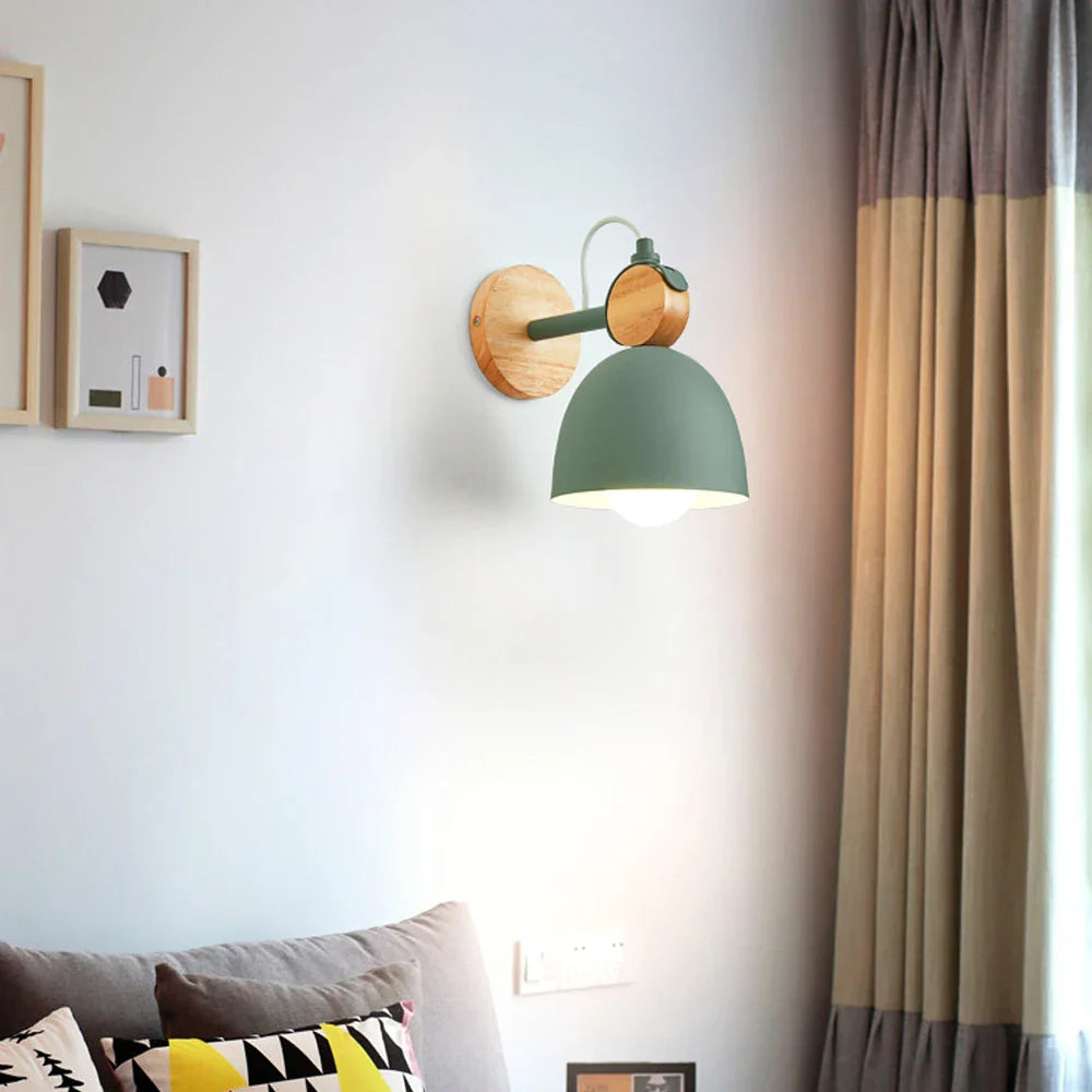 Nordic Green Wall Lamp Sconce for Bedroom Living Room Indoor Lighting Afralia™