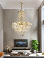 Modern Luxury Crystal Chandelier LED Lighting for Living Room Suspension Luminaire
