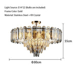 Crystal LED Ceiling Chandelier | Modern Luxury Lustres Pendant Light Fixture