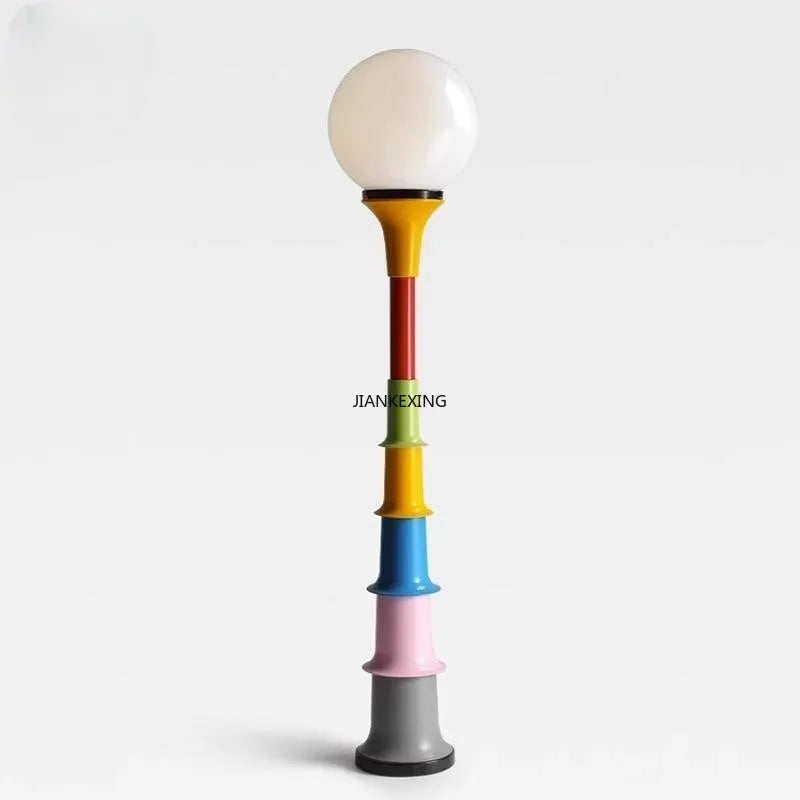 Colorful Retro LED Floor Lamp for Bedroom and Children's Study