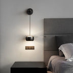 Copper Adjustable LED Wall Lamp for Bedroom Reading