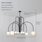 LED Pendant Chandelier for Living Room Bedroom Decor