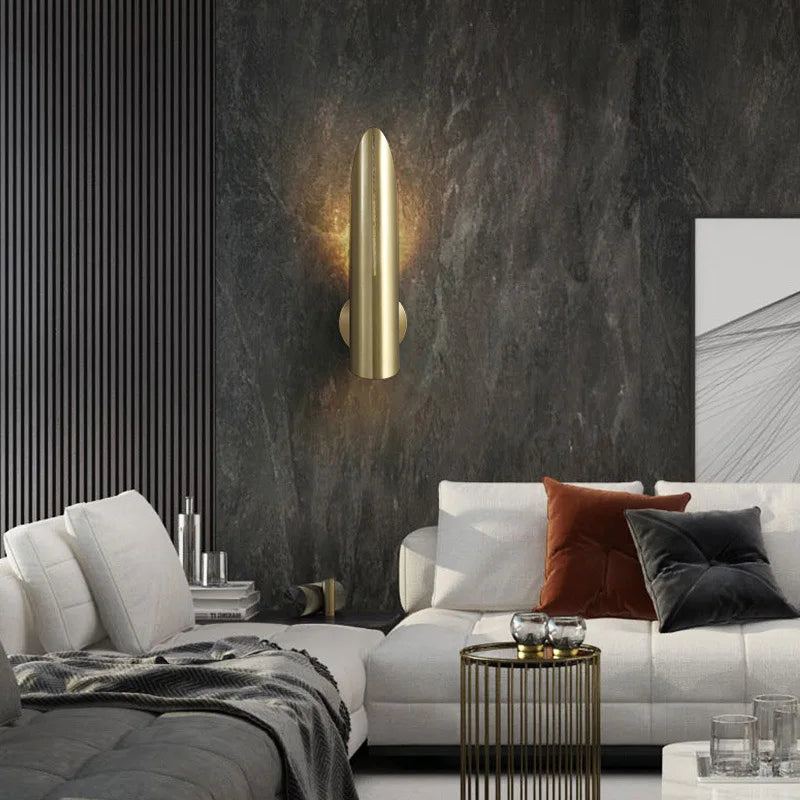 Nordic Minimalist Bullet Wall Lamp for Indoor Spaces