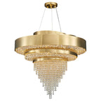 Golden Crystal Chandelier for Luxury Living & Dining Rooms