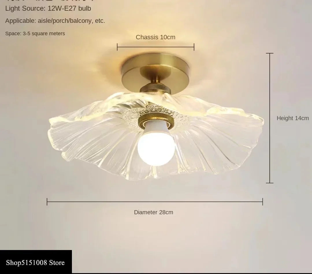 Nordic Acrylic Chandelier LED Ceiling Lamp for Aisle Corridor Balcony, E27 Fixtures