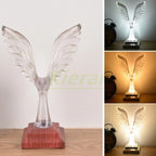 Crystal Eagle LED Table Lamp for Bedroom Study and Living Room
