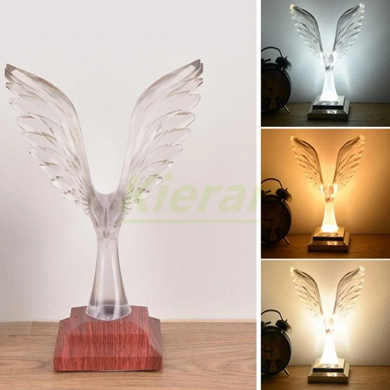 Crystal Eagle LED Table Lamp for Bedroom Study and Living Room