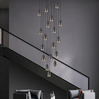 Modern LED Mini Chandelier for Penthouse Villa Kitchen Living Room & Staircase