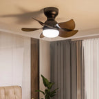 Nordic Bedroom Fan Chandelier for Home Indoor Lighting by Afralia™