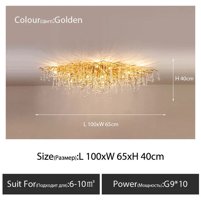 Crystal Ceiling Chandelier - Luxury Lighting for Modern Spaces