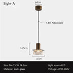 Retro Artistic Crack Craft Glass Chandelier