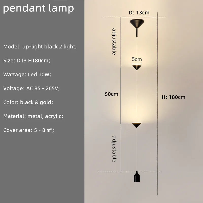 Modern LED Pendant Lights: Stylish Indoor Lighting Fixture for Home Decor