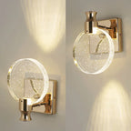 Crystal Bubble Wall Lamp: Modern Luxury Lighting for Bedroom, Living Room, and Aisle