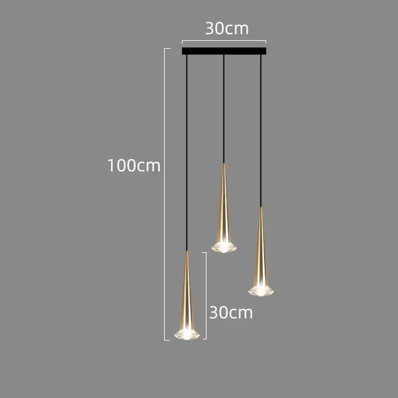 Crystal LED Staircase Chandelier: Luxury Long Stair Lighting Fixture