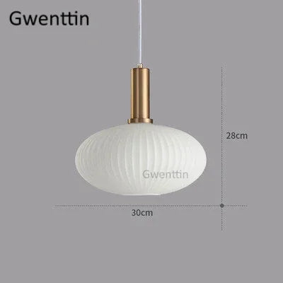 Stained Glass Pendant Lights Nordic Modern Hanging Lamps for Home Decor