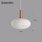 Stained Glass Pendant Lights Nordic Modern Hanging Lamps for Home Decor