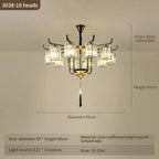 Luxury Crystal Chandelier: Modern Chinese Villa Living Room Lighting