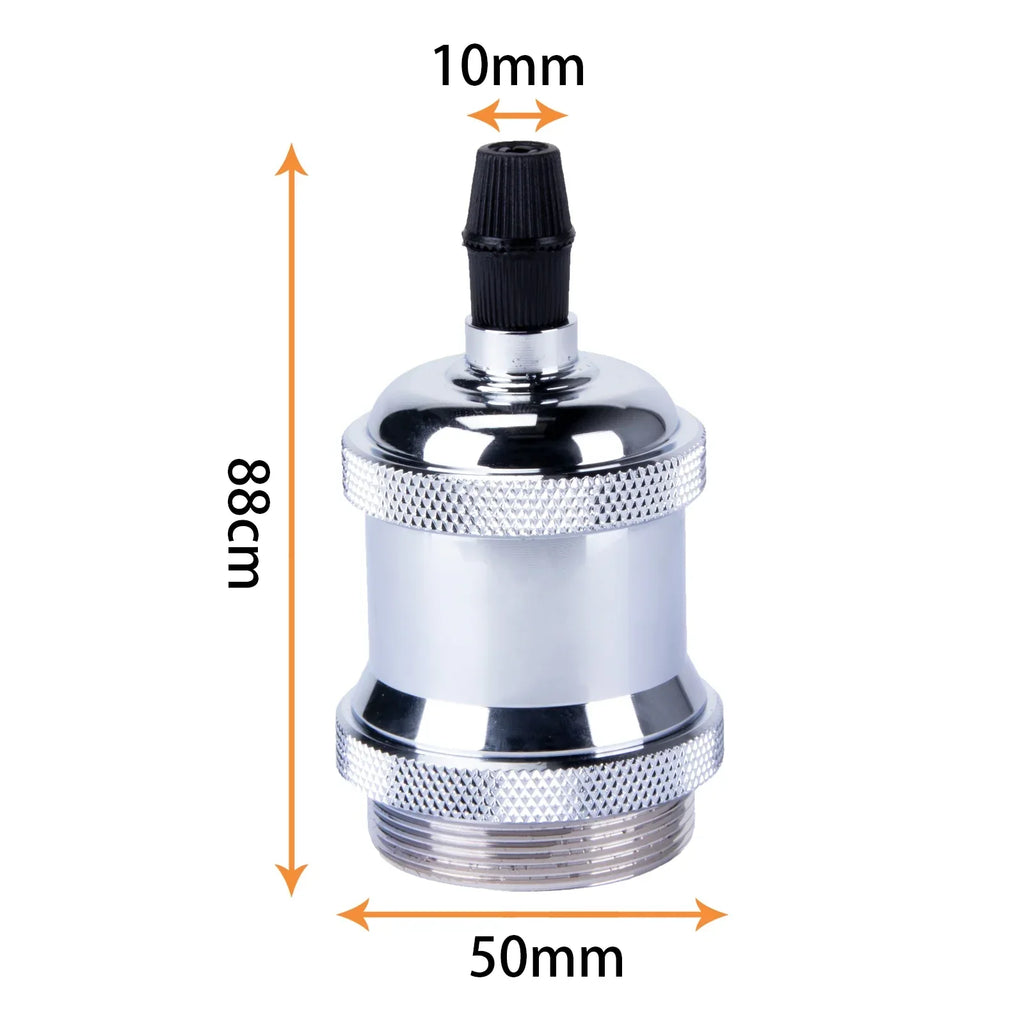 Vintage Industrial Ceiling Pendant Light Base, Simple Retro E27 Lamp Holder Fitting