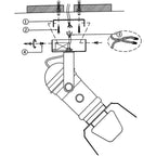 Industrial Ceiling Spotlight Lamp with Foldable Flippers for Hallway Art Light