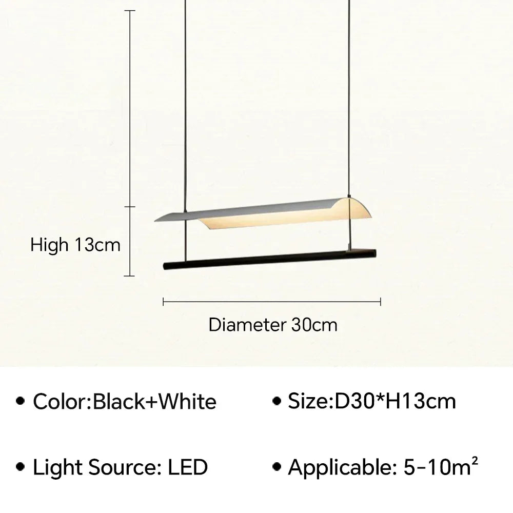 Lamina LED Pendant Light: Minimalist Design for Office, Living Room, Restaurant, Bar.